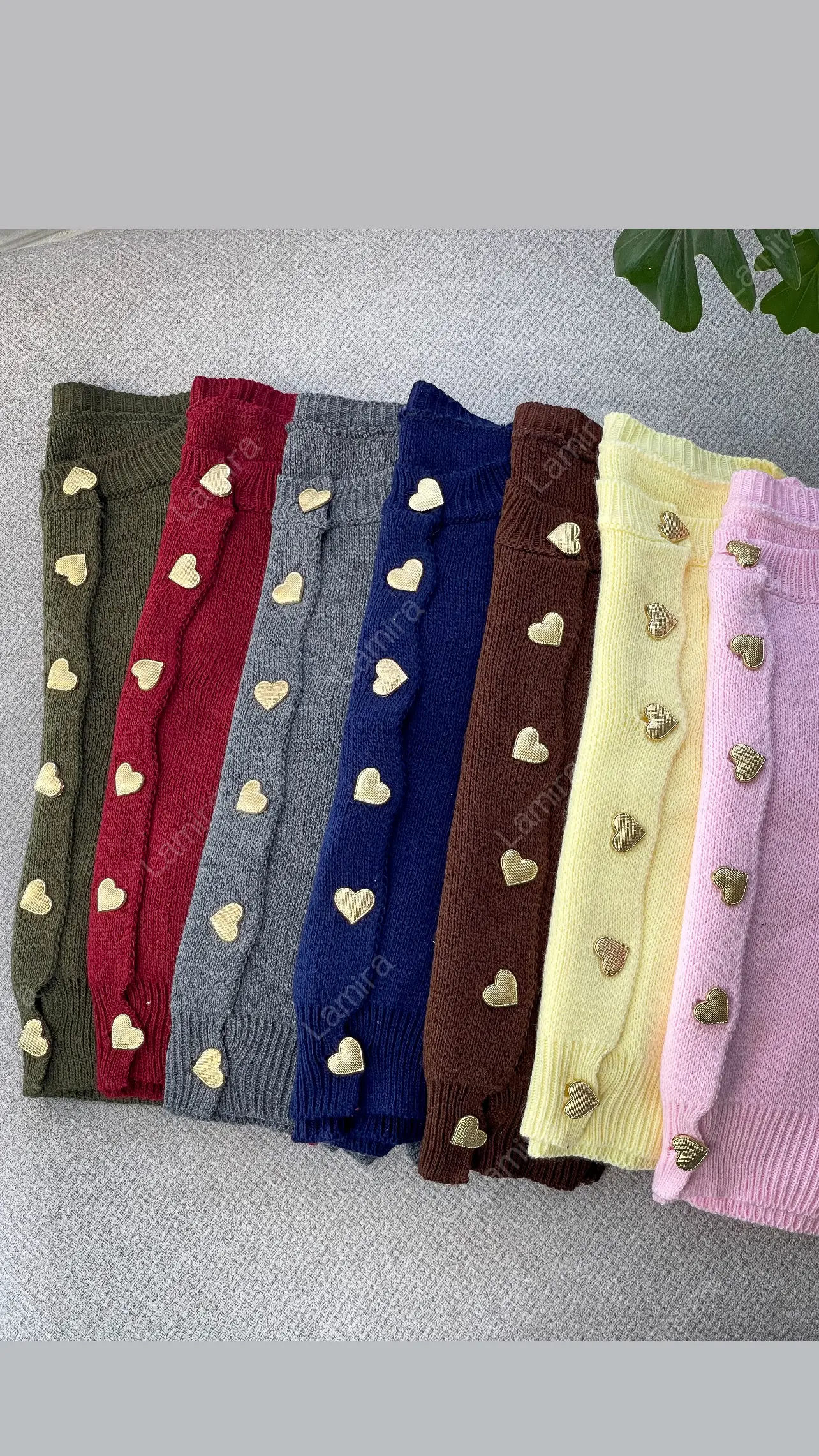 ژاکت بافت قلبی برند ترک